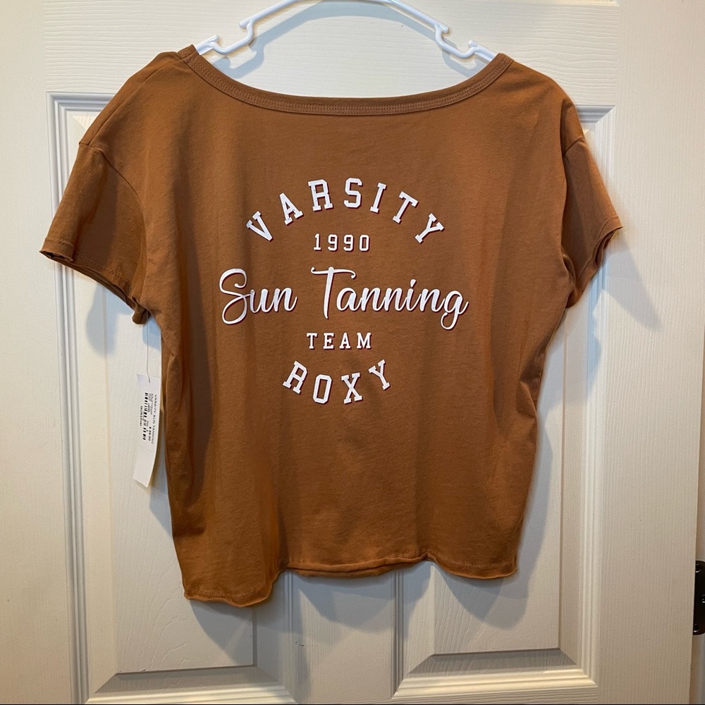 NWT Roxy Cropped Tee - Picture 5 of 6